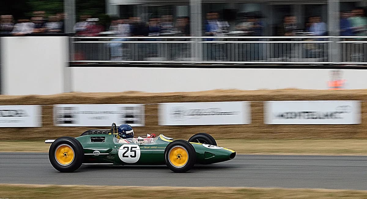 Lotus 25 Climax running at the Goodwood Festival of Speed
