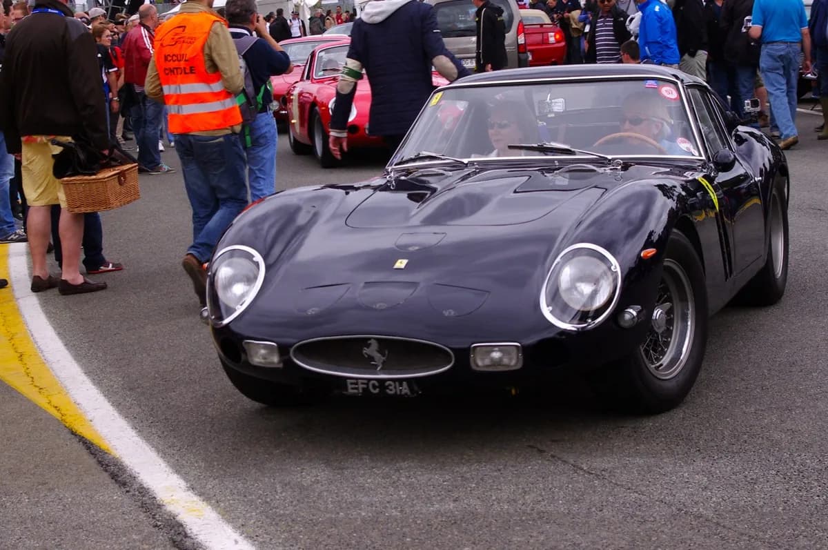Ferrari 250 GTO chassis 4219GT racing at Le Mans Classic 2014