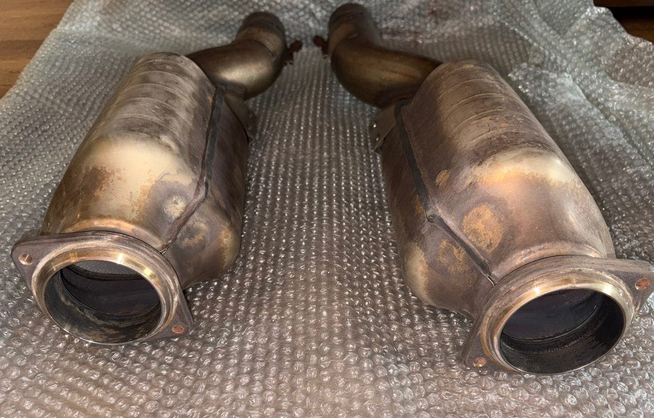 OEM Ferrari 599 GTB Fiorano Catalytic Converters (RH & LH Pair)